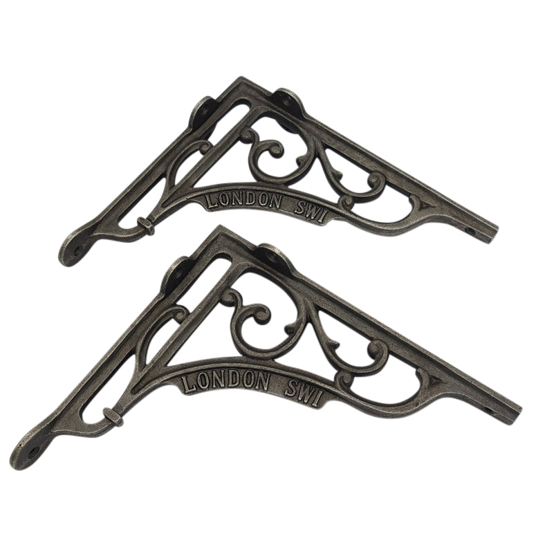 Pair Of Shelf Brackets Antique Style Cast Iron LONDON SW1 180 X 200 ...