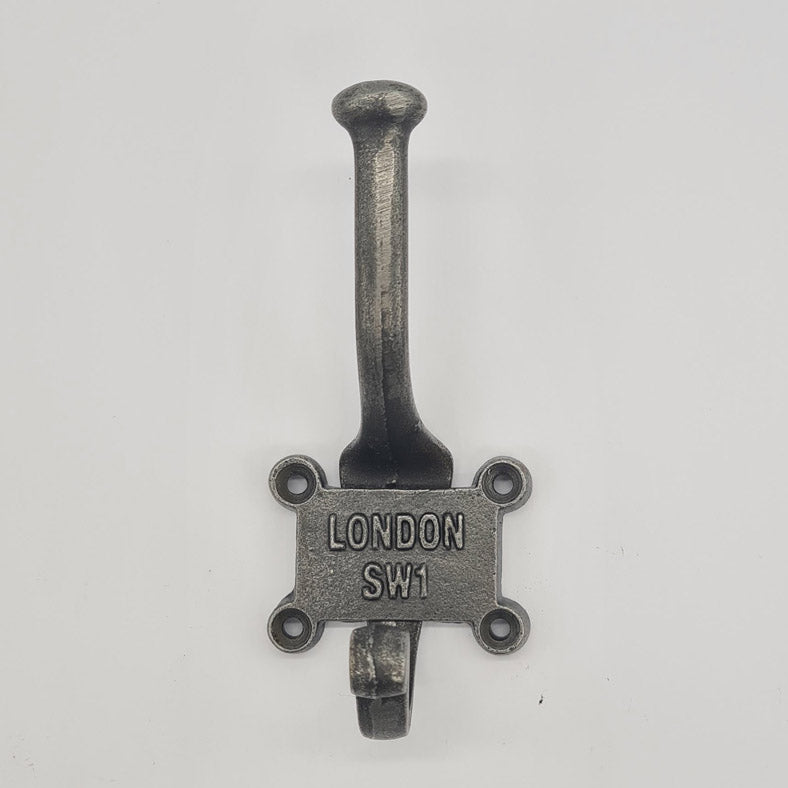 Antique Style Cast Iron Coat Hook LONDON SW1