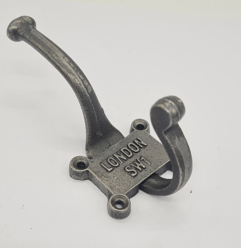 Antique Style Cast Iron Coat Hook LONDON SW1
