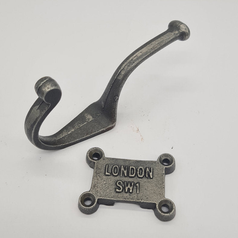 Antique Style Cast Iron Coat Hook LONDON SW1