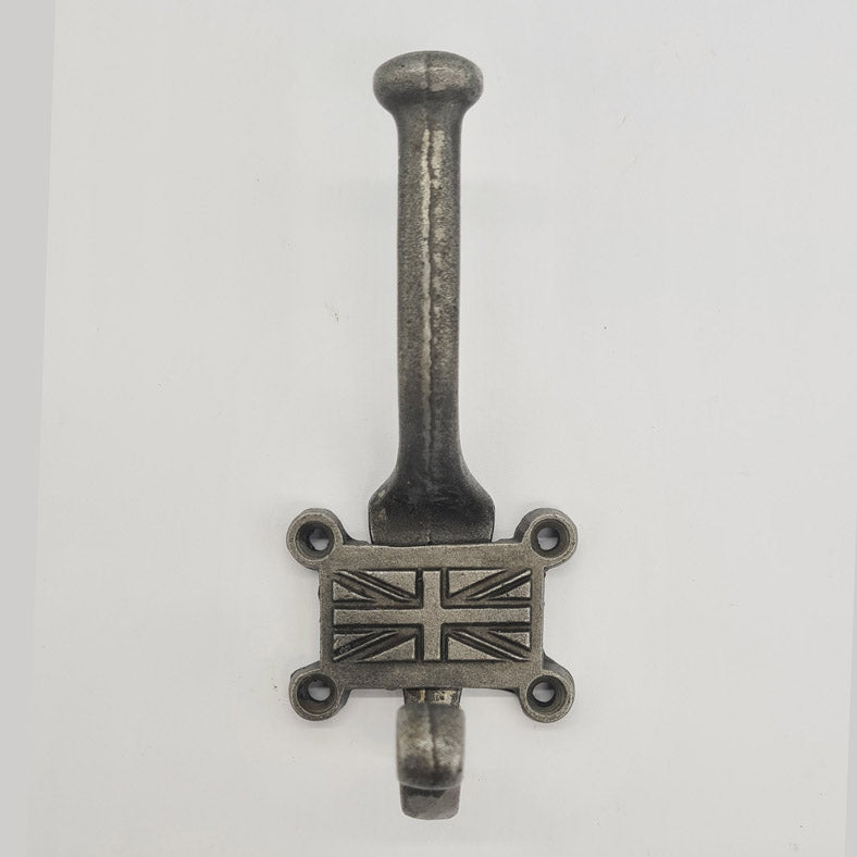 Antique Style Cast Iron Coat Hook UNION JACK