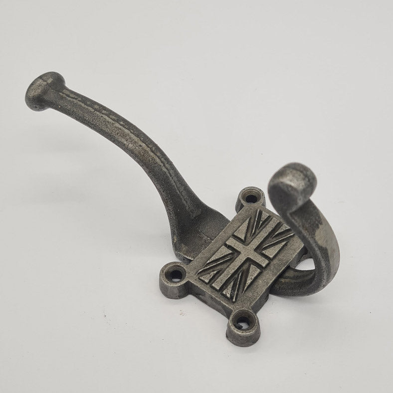 Antique Style Cast Iron Coat Hook UNION JACK