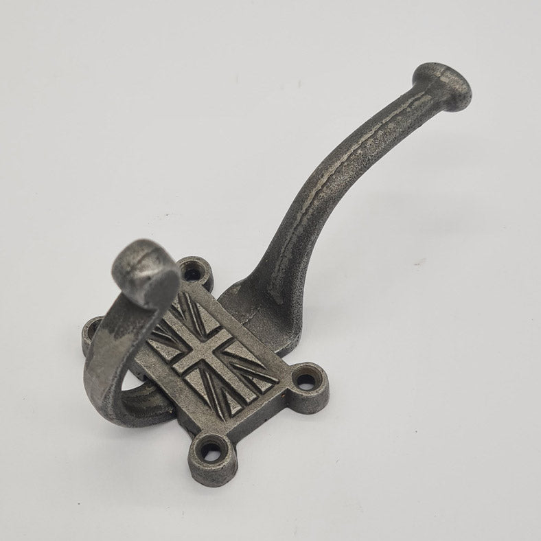Antique Style Cast Iron Coat Hook UNION JACK