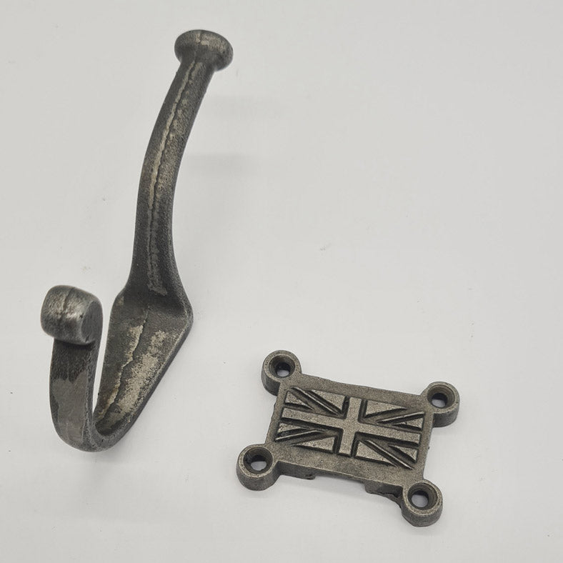 Antique Style Cast Iron Coat Hook UNION JACK