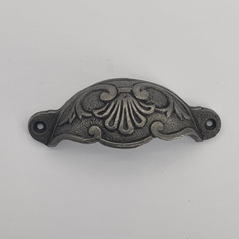 ADELPHI Fancy Swirl Antique Iron Cup Pull Handle 114mm