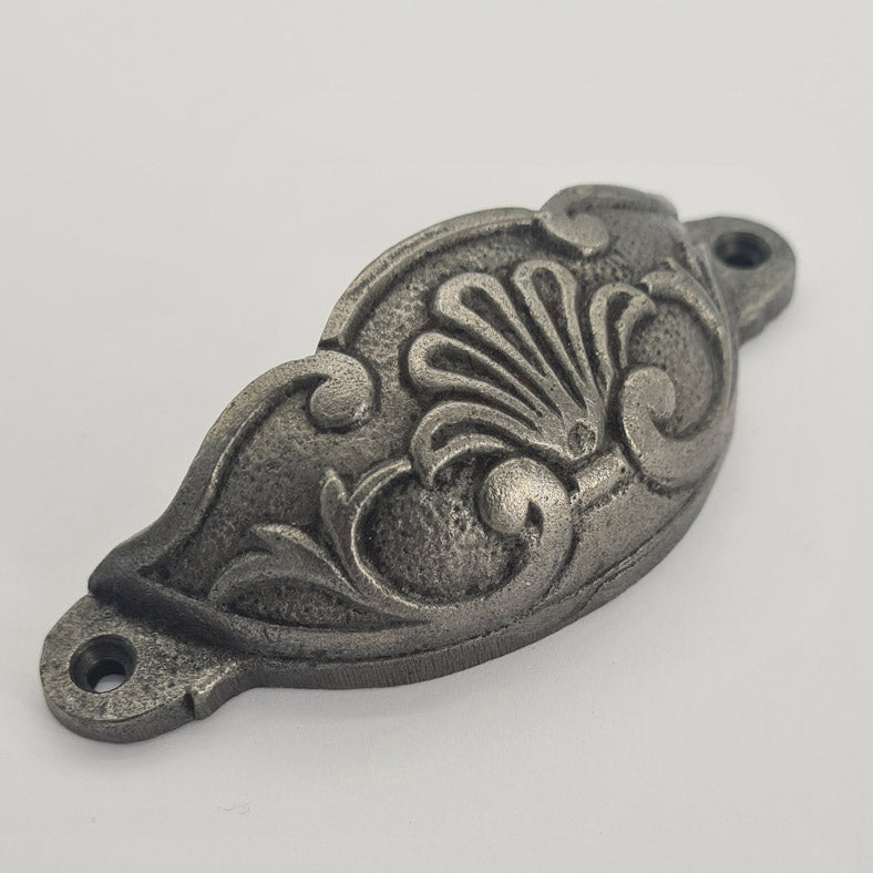 ADELPHI Fancy Swirl Antique Iron Cup Pull Handle 114mm