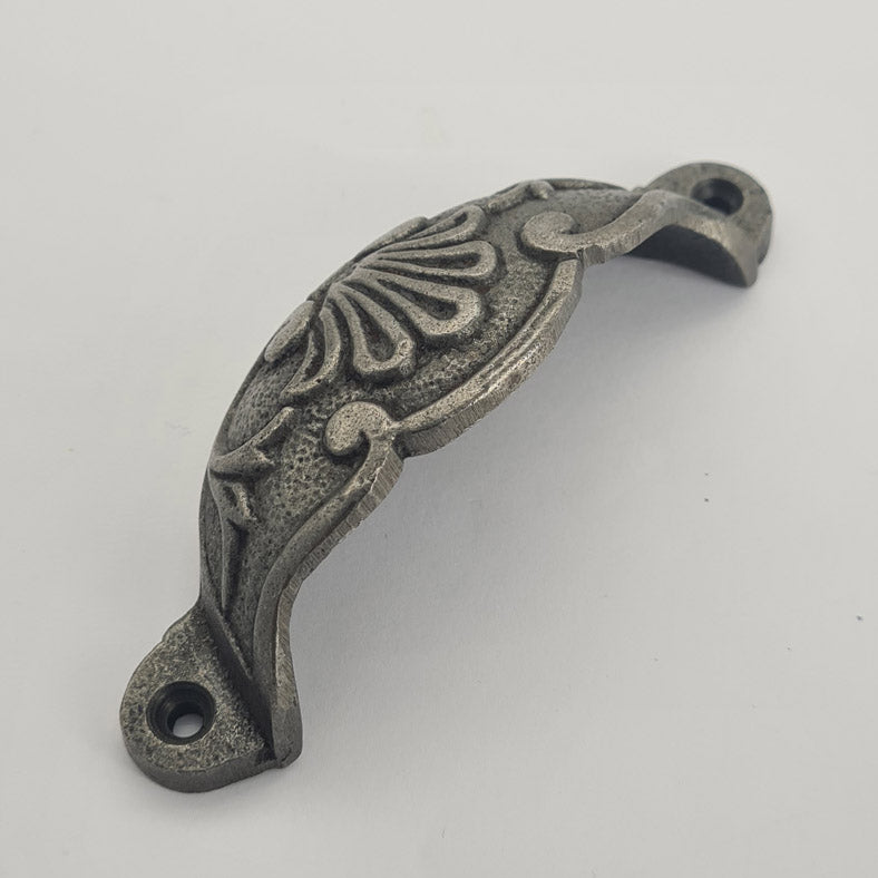 ADELPHI Fancy Swirl Antique Iron Cup Pull Handle 114mm