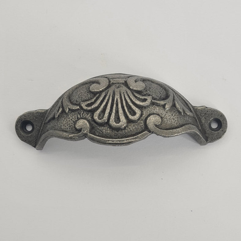 ADELPHI Fancy Swirl Antique Iron Cup Pull Handle 114mm