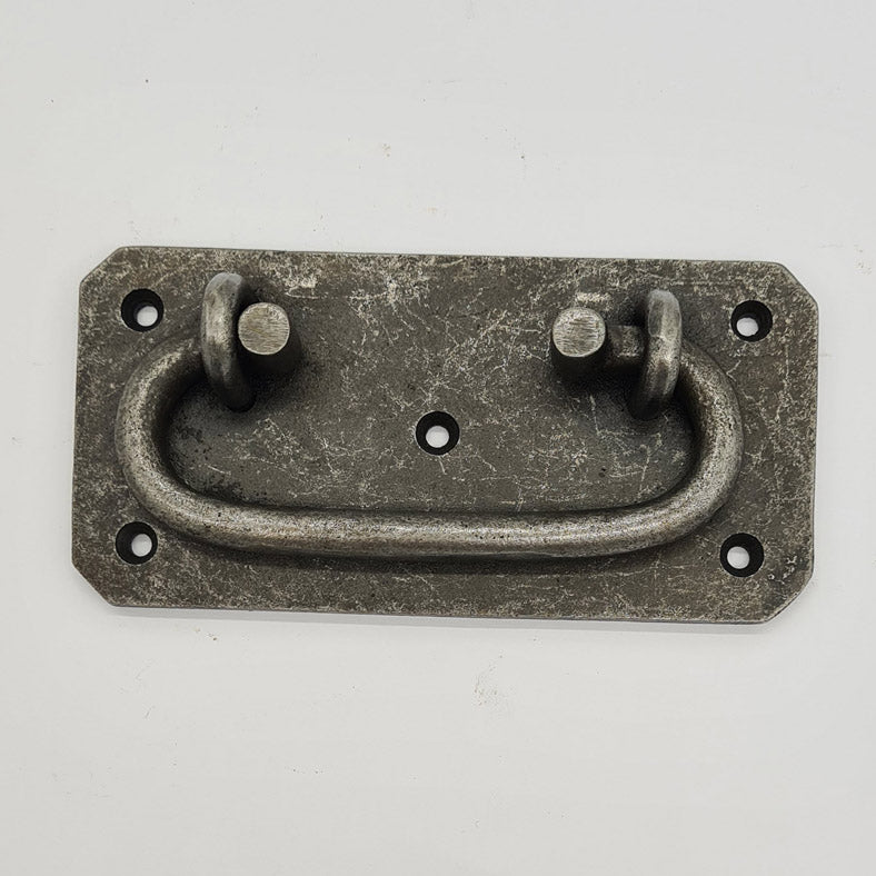 Chest Lifting Handle Plate Cast Antique Iron 130mm