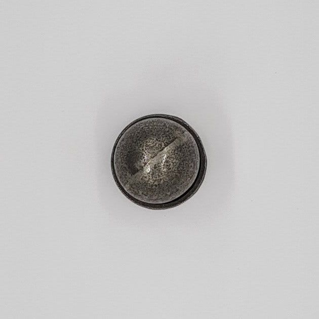 Ball Knob and Plate Cast Antique Iron 32mm