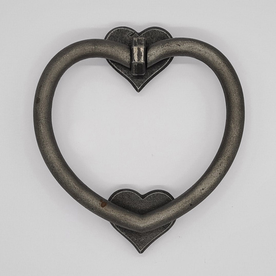 Door Knocker LOVE HEART Shape Cast Antique Iron 170mm