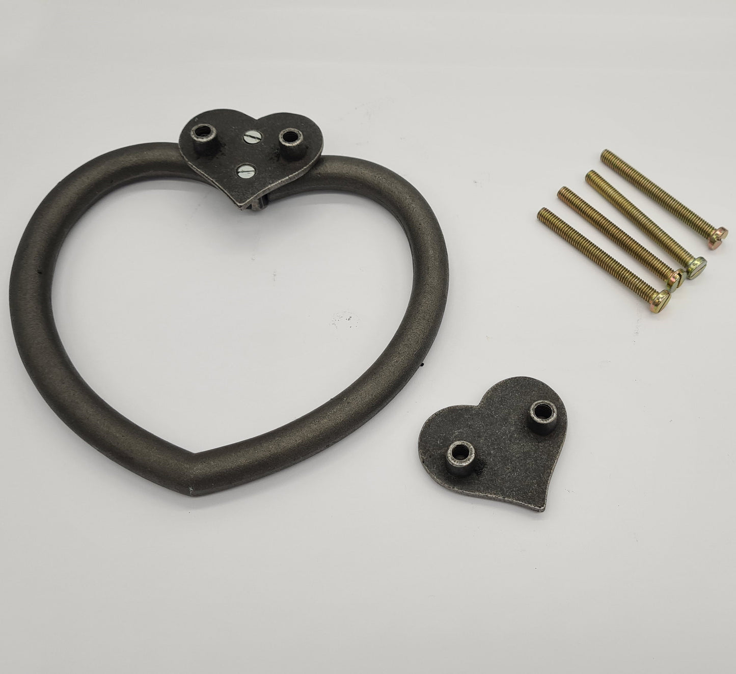 Door Knocker LOVE HEART Shape Cast Antique Iron 170mm