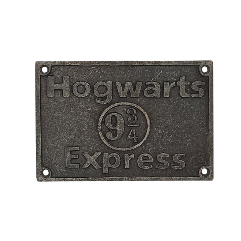 Harry Potter HOGWARTS EXPRESS 9 3/4 Cast Iron Vintage Plaque