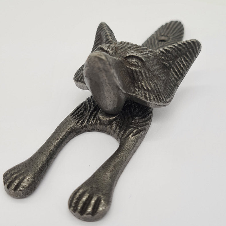 Door Knocker Cast Antique Iron with FOX Design