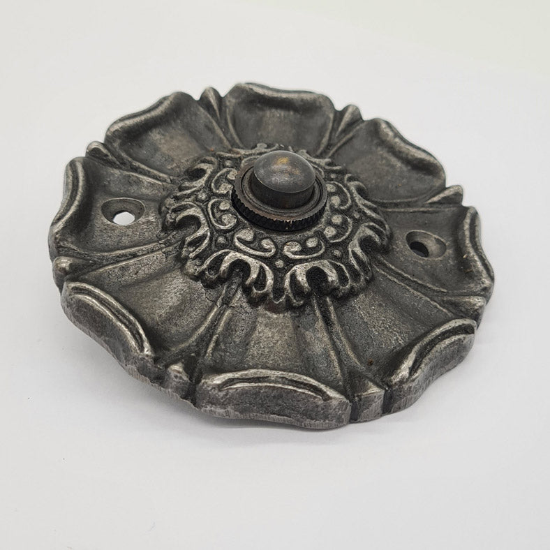 Ornate Antique Style Cast Iron Doorbell Push Button