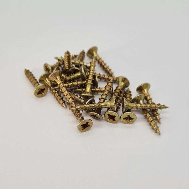 Pack of 25 Premium Multipurpose Countersunk Pozi WOODSCREWS 3.5 x 20mm