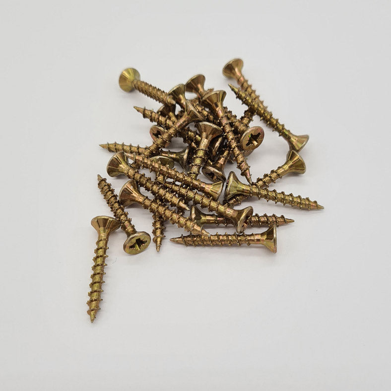 Pack of 25 Premium Multipurpose Countersunk Pozi WOODSCREWS 3.5 x 25mm