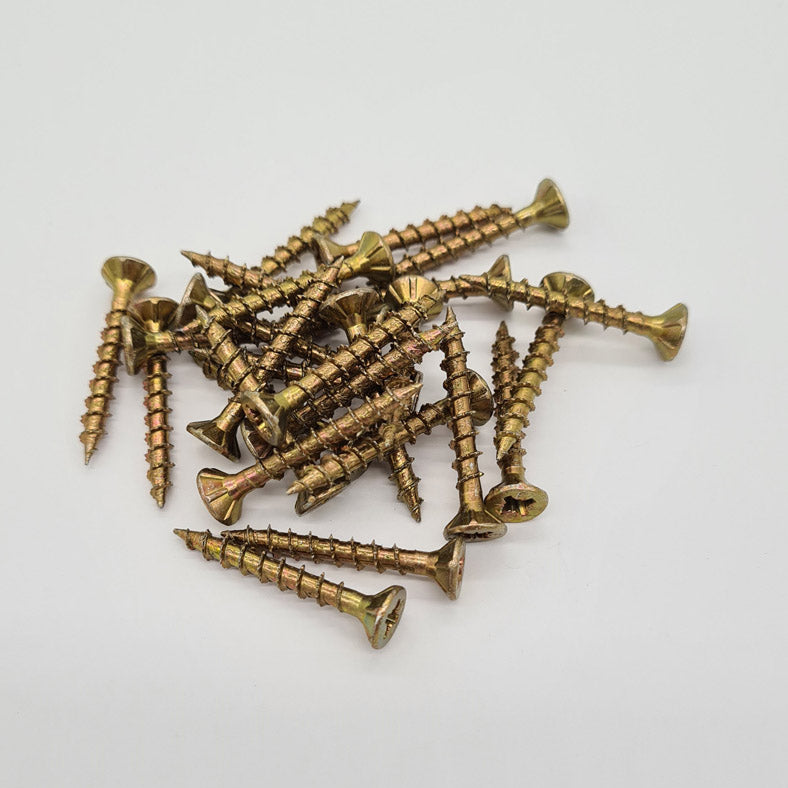 Pack of 25 Premium Multipurpose Countersunk Pozi WOODSCREWS 4.0 x 30mm