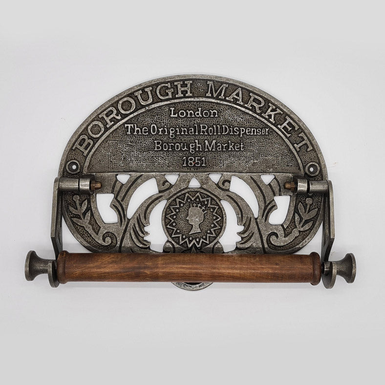 Victorian Style Kitchen Roll Holder with BOROUGH MARKET Legend