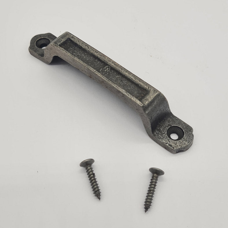 Narrow Cast Iron Rim Lock Keep Victorian Latch Lock Door Keeper 105mm x 16mm