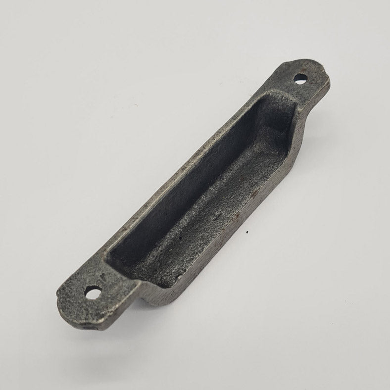 Narrow Cast Iron Rim Lock Keep Victorian Latch Lock Door Keeper 105mm x 16mm