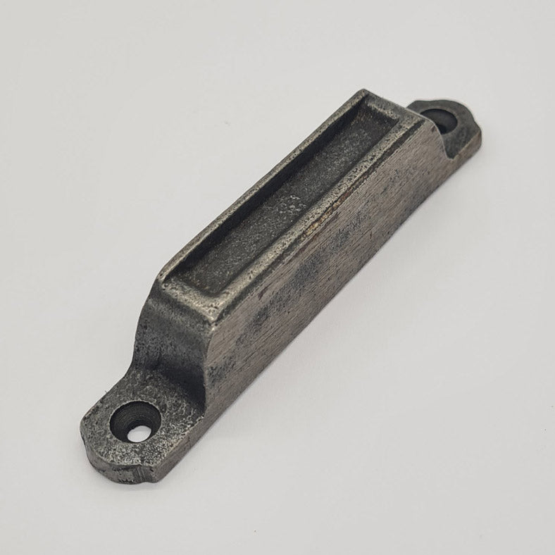 Narrow Cast Iron Rim Lock Keep Victorian Latch Lock Door Keeper 105mm x 16mm
