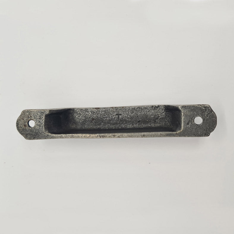 Narrow Cast Iron Rim Lock Keep Victorian Latch Lock Door Keeper 105mm x 16mm