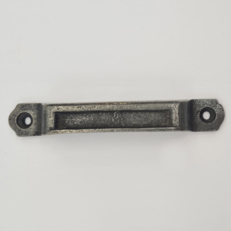 Narrow Cast Iron Rim Lock Keep Victorian Latch Lock Door Keeper 105mm x 16mm