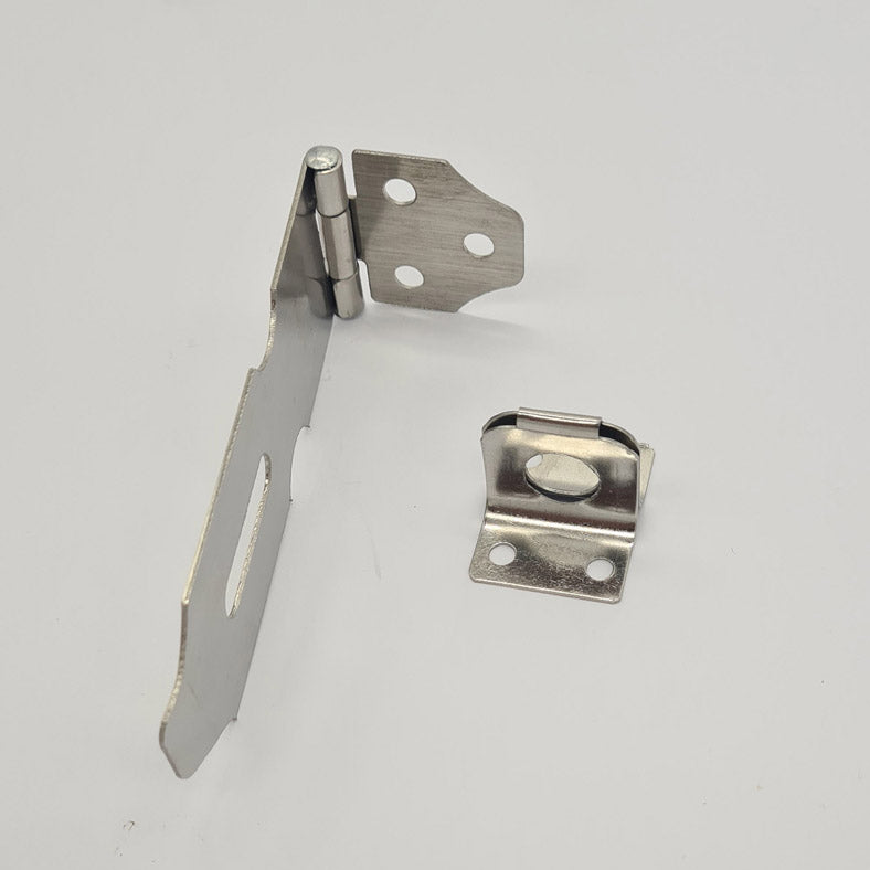 Stainless Steel Padlock Hasp and Staple 100mm (4") x 32mm