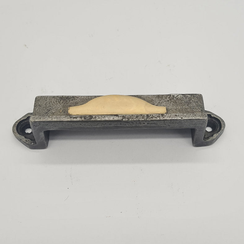 Rim Lock Keep Heavy Duty Half Moon Cast Iron and Brass Davenport