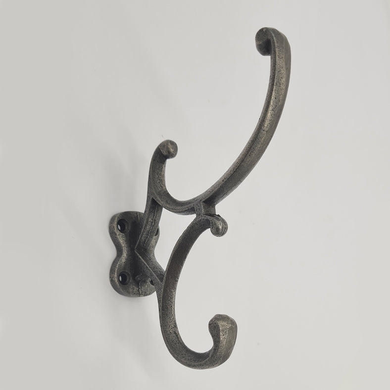 Victorian Coat Hook Antique Style Cast Iron 130mm