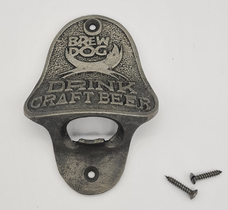 Bottle Opener Antique Style Cast Iron BREW DOG