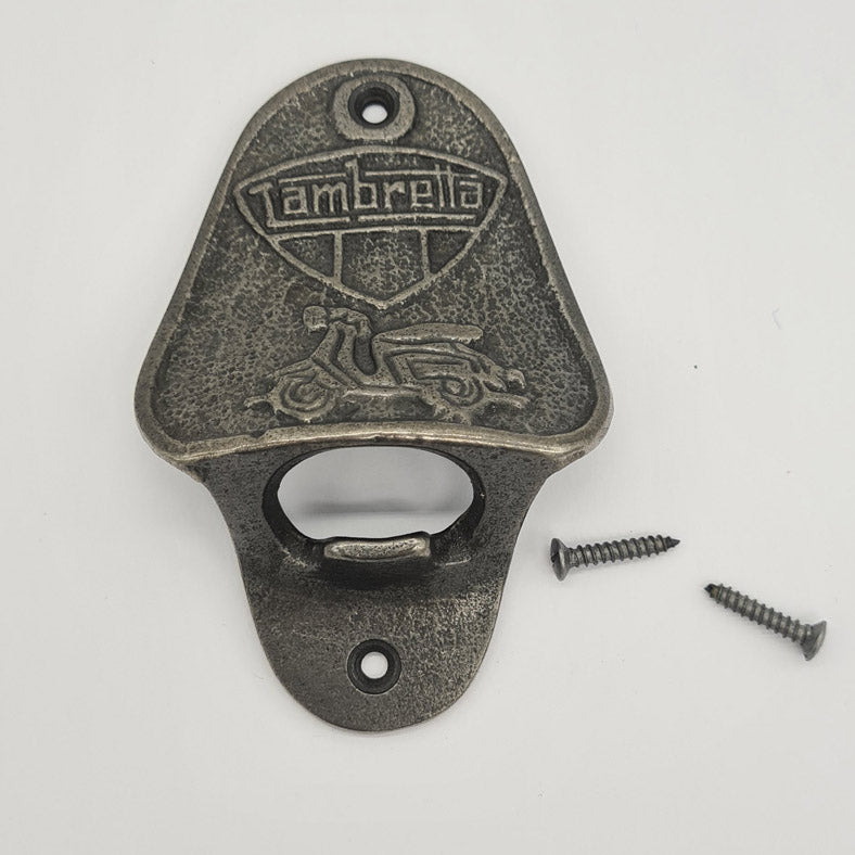 Bottle Opener Antique Style Cast Iron LAMBRETTA