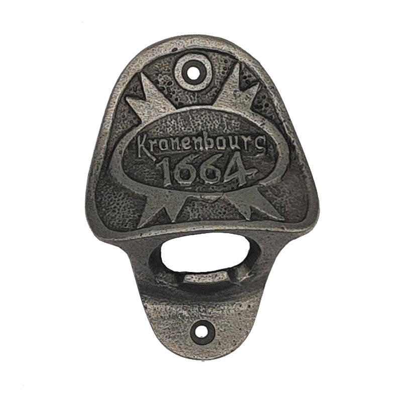 Bottle Opener Antique Style Cast Iron KRONENBOURG