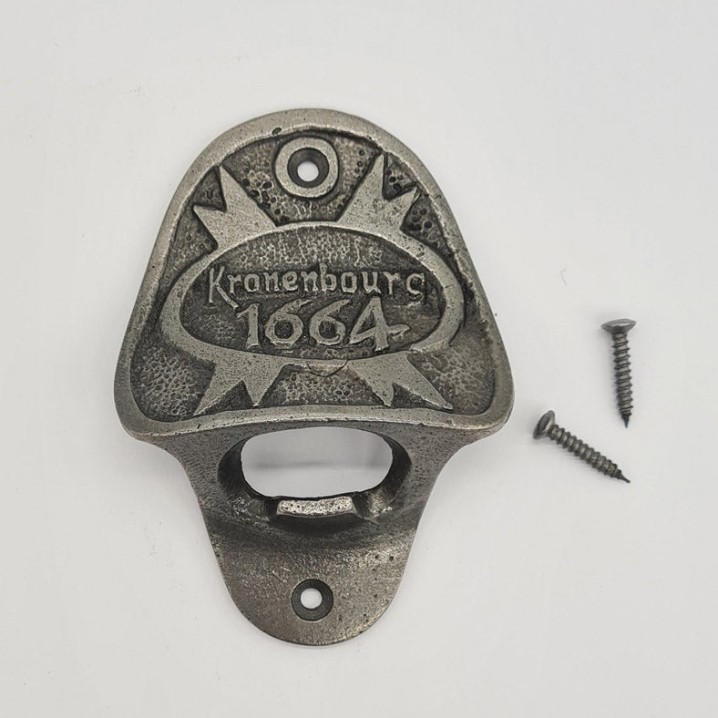 Bottle Opener Antique Style Cast Iron KRONENBOURG