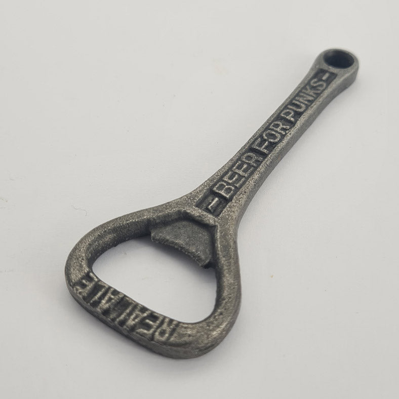 Hand Held Bottle Opener Antique Style Cast Iron BREW DOG