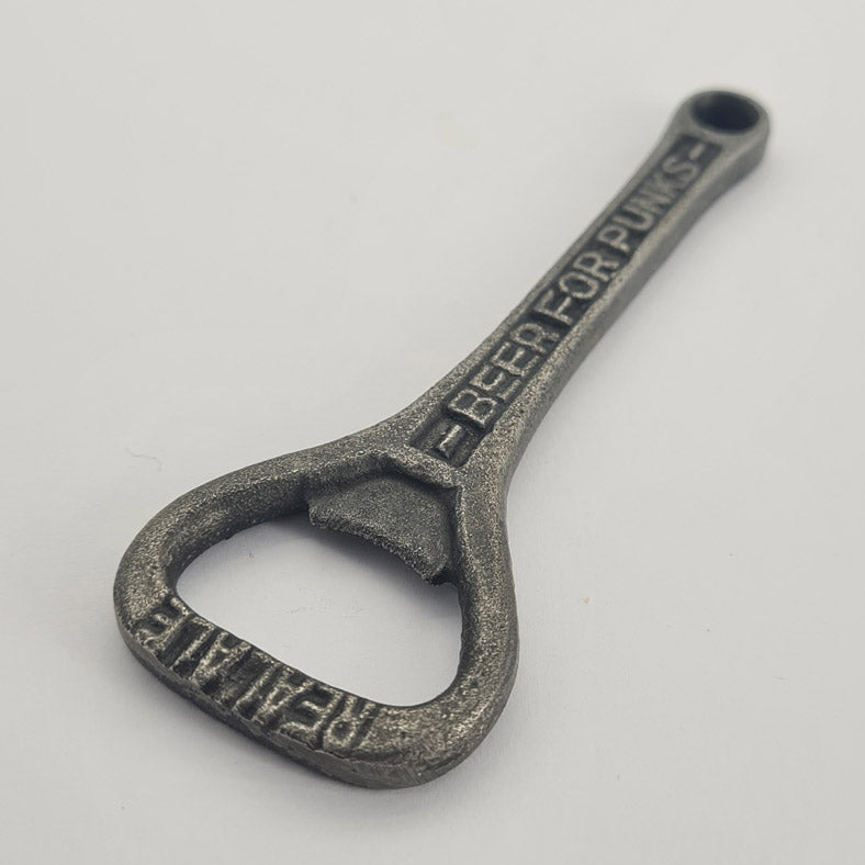 Hand Held Bottle Opener Antique Style Cast Iron BREW DOG