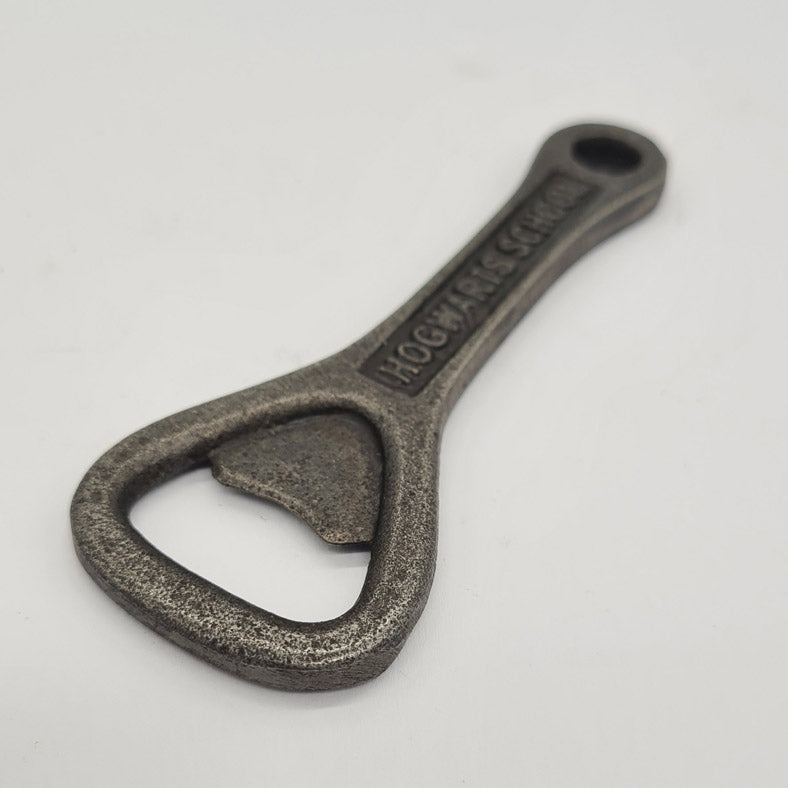 Hand Held Bottle Opener Antique Style Cast Iron HOGWARTS