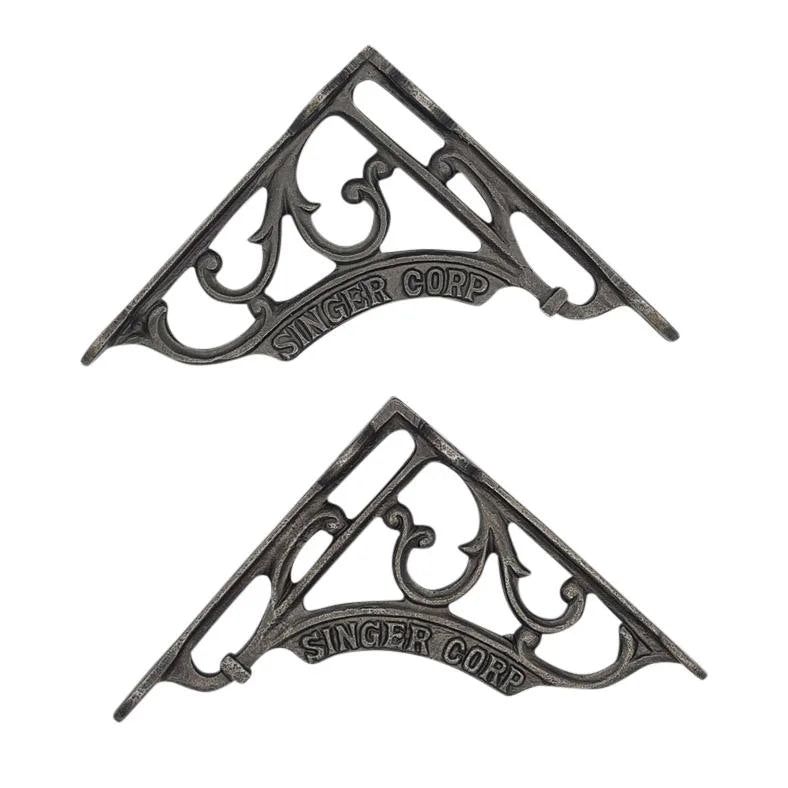 Pair of Shelf Brackets Antique Style Cast Iron SINGER CORP 150 x 150