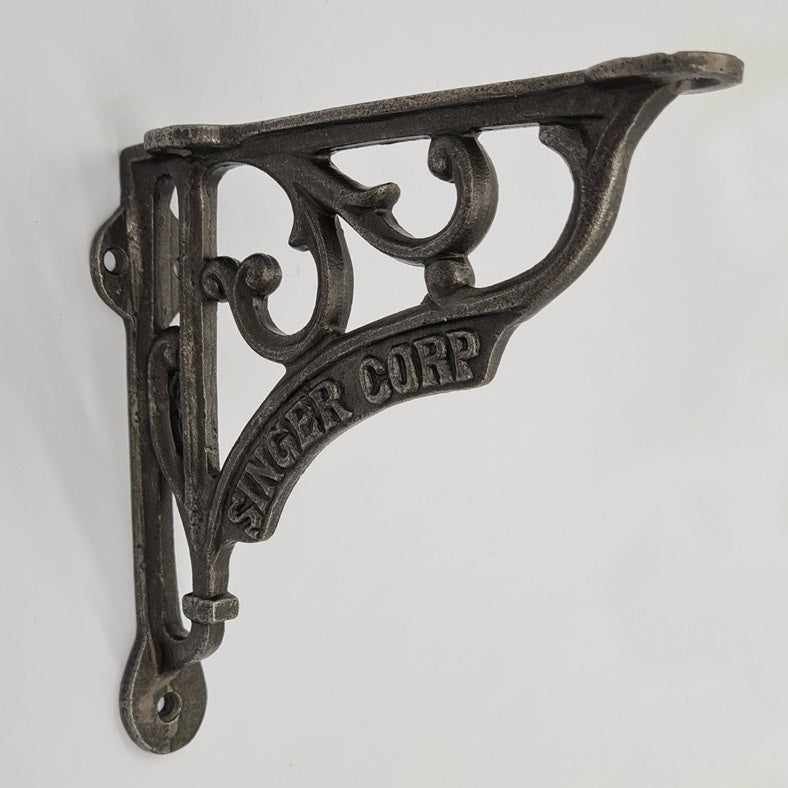 Pair of Shelf Brackets Antique Style Cast Iron SINGER CORP 150 x 150