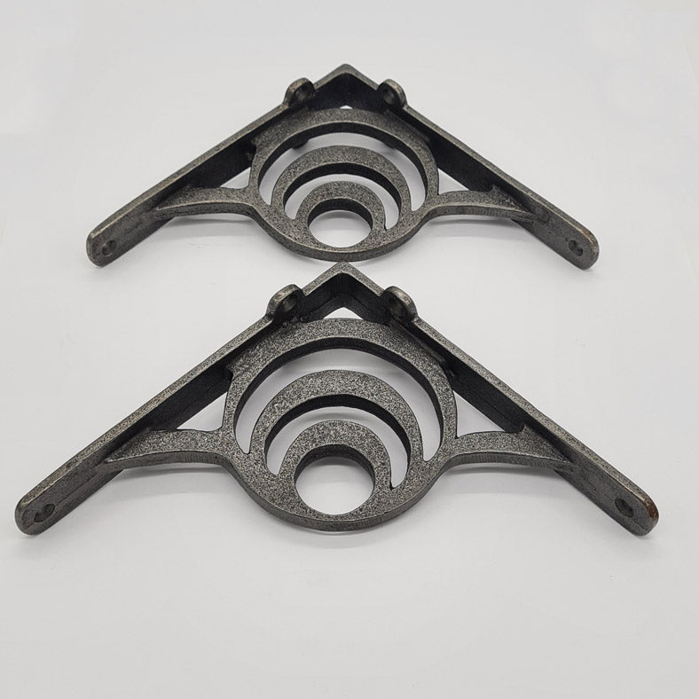 Pair of Shelf Brackets Antique Style Cast Iron LUNAR 150 x 150