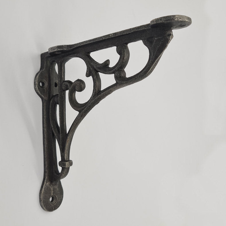 Pair of Shelf Brackets Antique Style Cast Iron HERITAGE 125 x 125