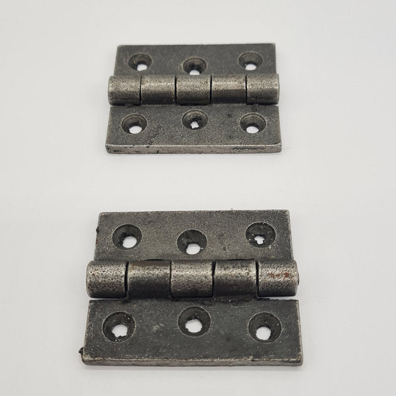 Pair Decorative Antique Style Cast Iron BUTT hinges 75mm