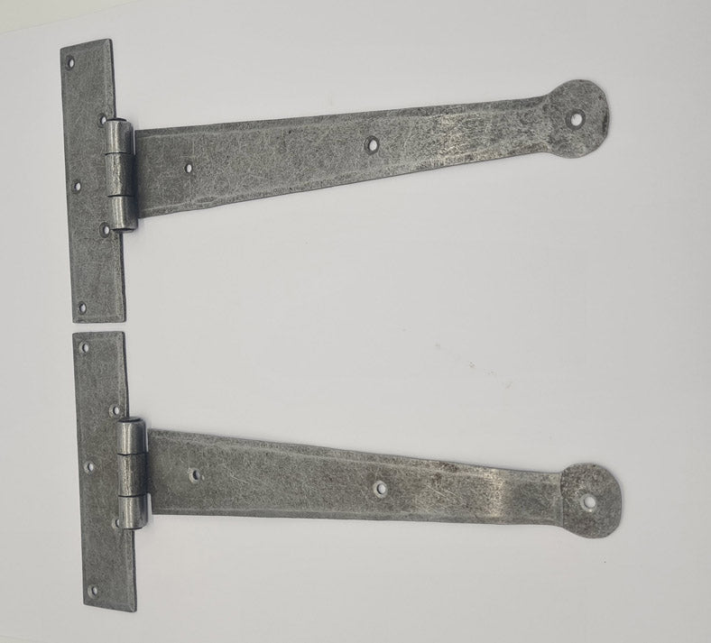 Pair of Hinges Decorative Antique Style Cast Iron TEE 250mm