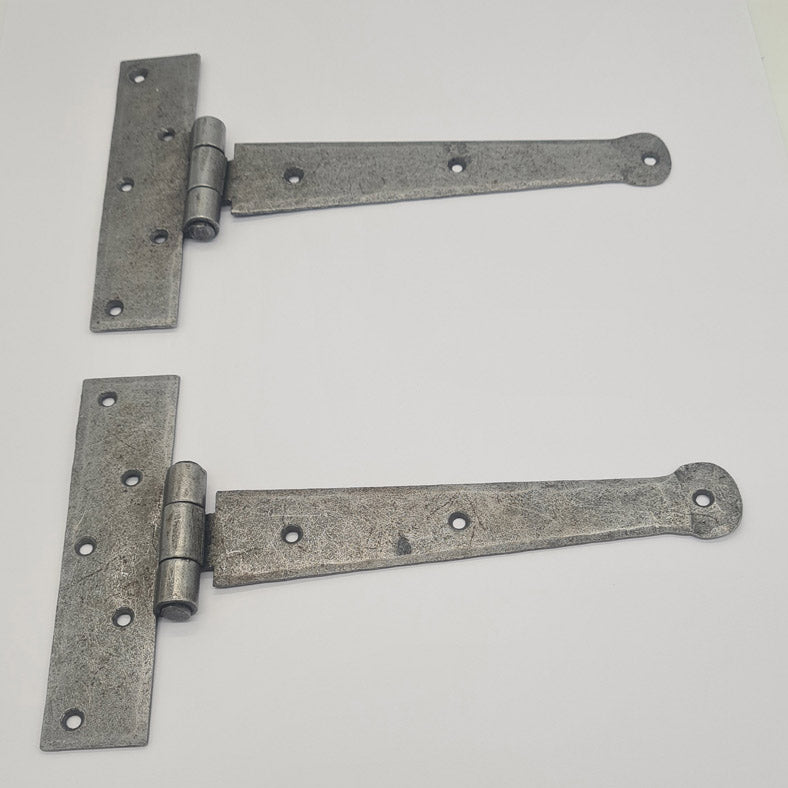 Pair of Hinges Decorative Antique Style Cast Iron TEE 200mm