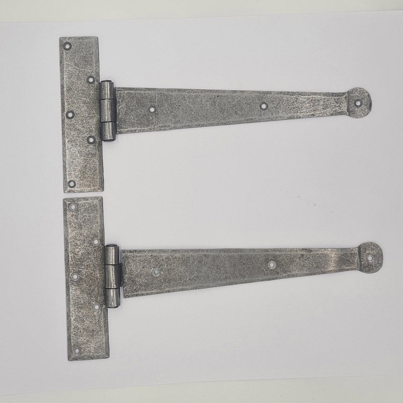 Pair of Hinges Decorative Antique Style Cast Iron TEE 200mm