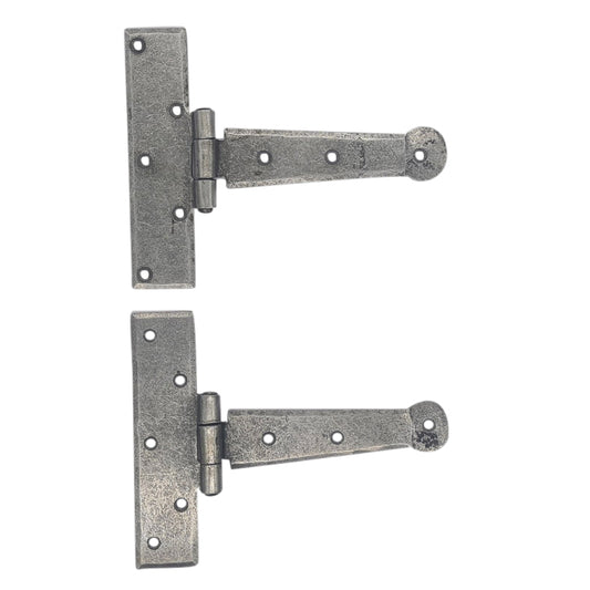 Pair of Hinges Decorative Antique Style Cast Iron TEE 150mm