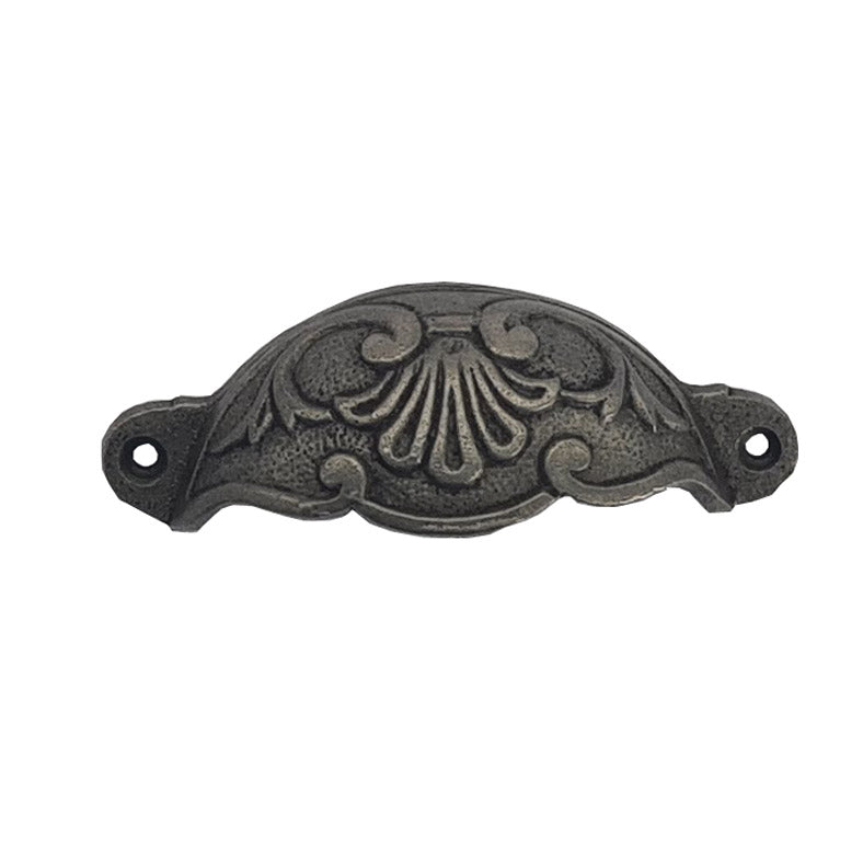 ADELPHI Fancy Swirl Antique Iron Cup Pull Handle 114mm