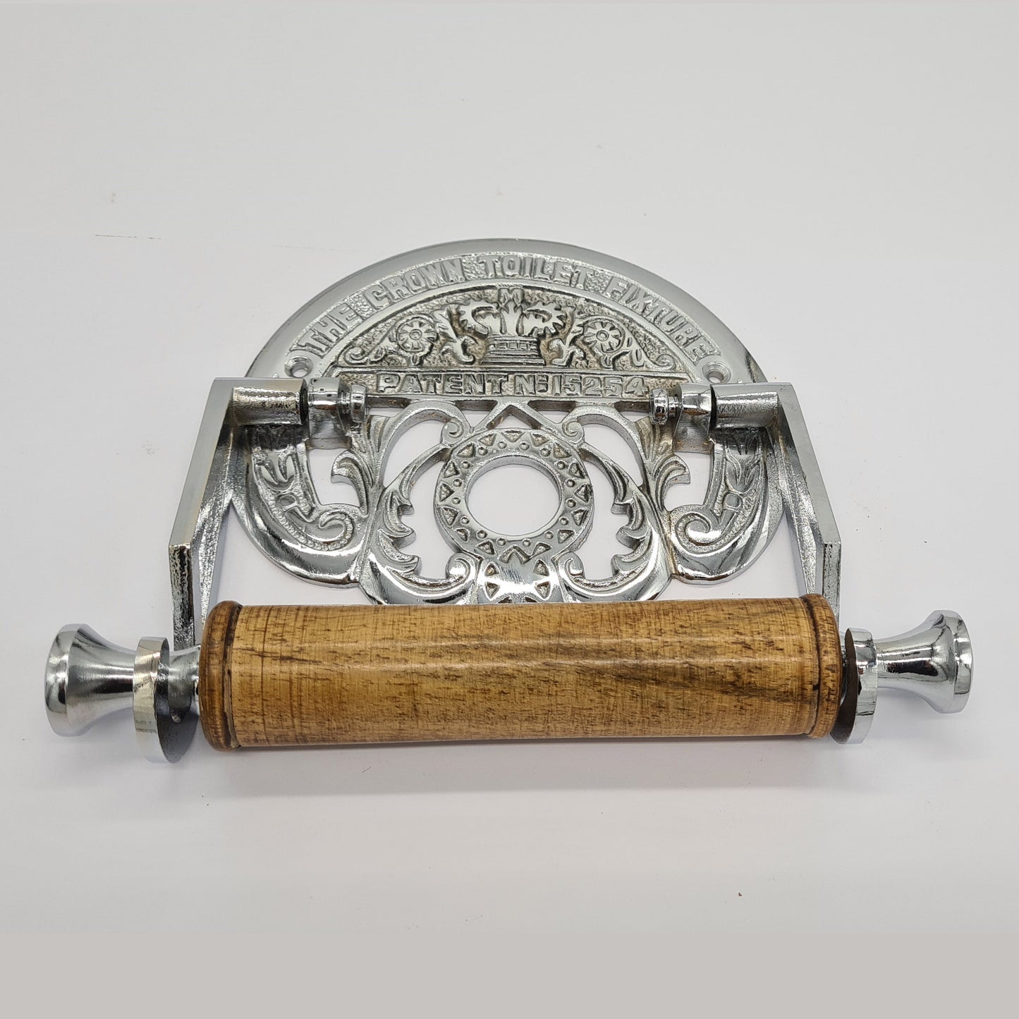 Victorian Style Toilet Roll Holder Crown Fixture Chrome Finish