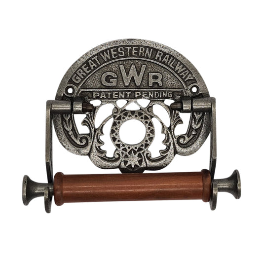 Antique Iron Toilet Roll Holder Ornate GWR